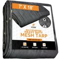 Xpose Safety 7 ft x 18 ft Heavy Duty Tarp, Black BMT-718-X